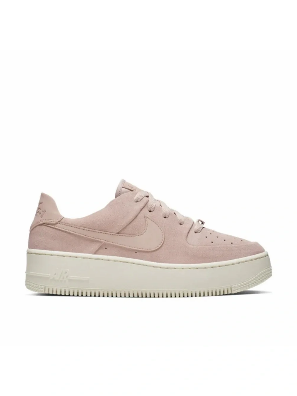Nike Women’s Suede Low-Top Platform Sneaker - Blush Pink